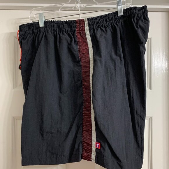 Just My Size Women's Black with Red Trim Athletic Shorts, Size 22W/24W - Picture 1 of 4